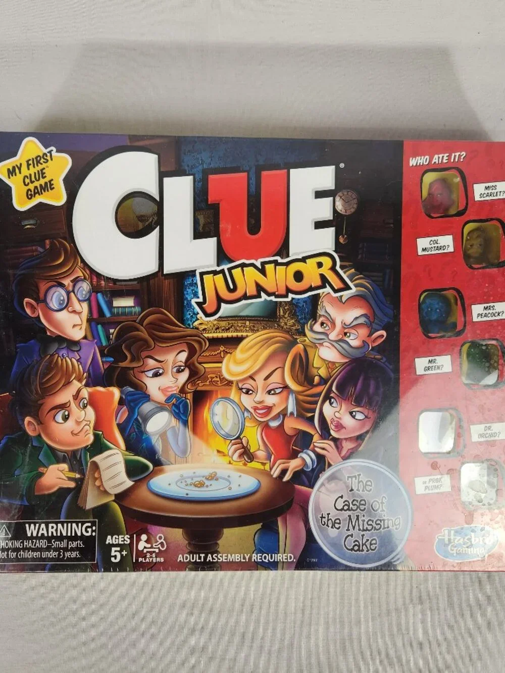 Sealed Unopened Hasbro Clue Jr. Family Fun Case of the Missing Cake Board Game